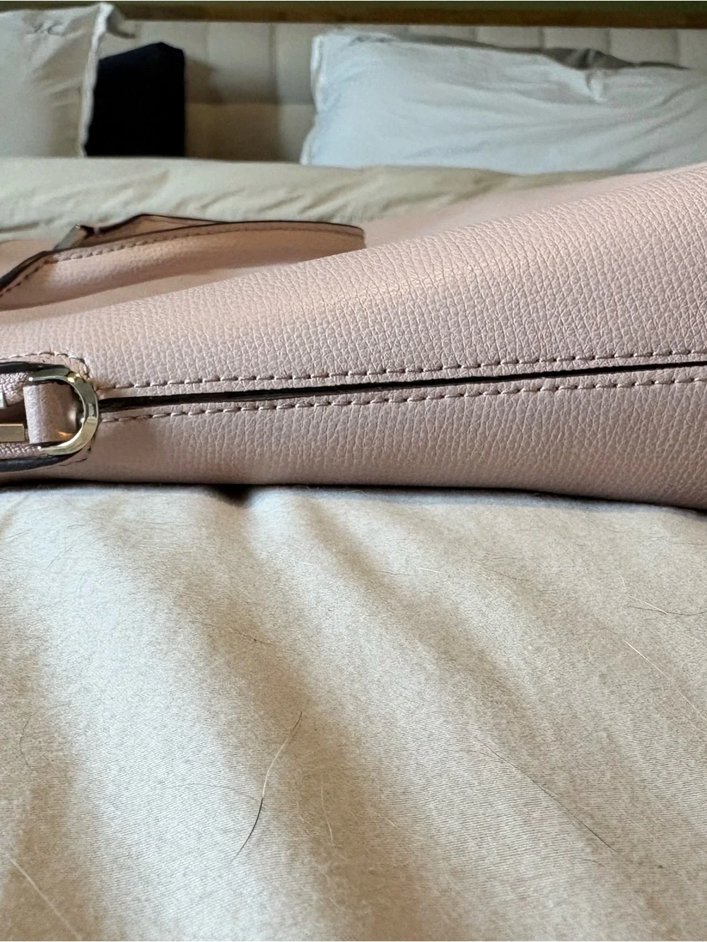 kate spade Pale Pink Structured Leather Satchel